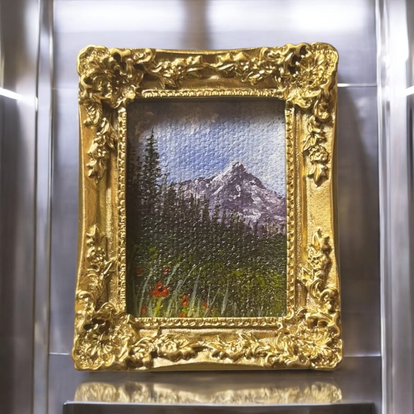 Handpainted mini painting magnet