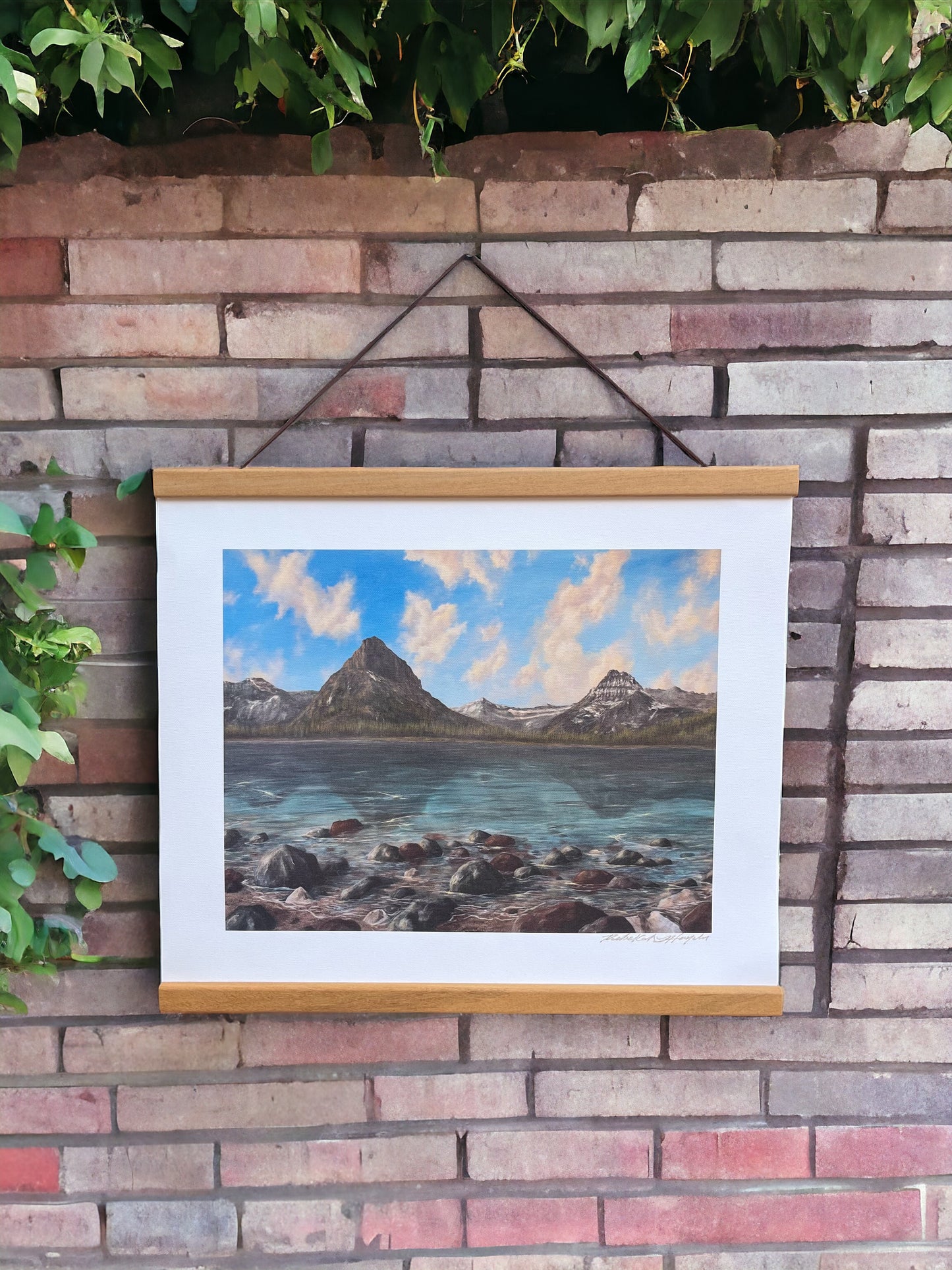 Glacier Canvas Print W/Frame