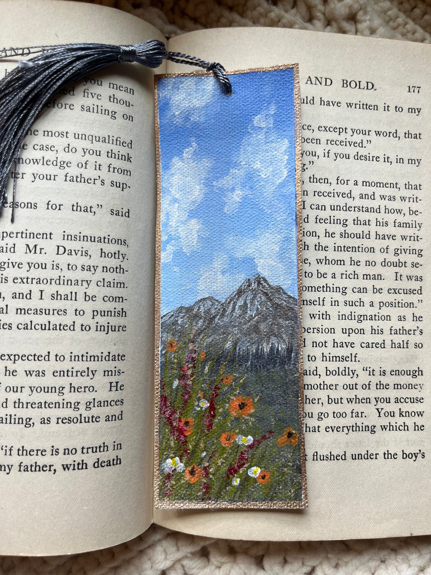 Handpainted Canvas Bookmarks