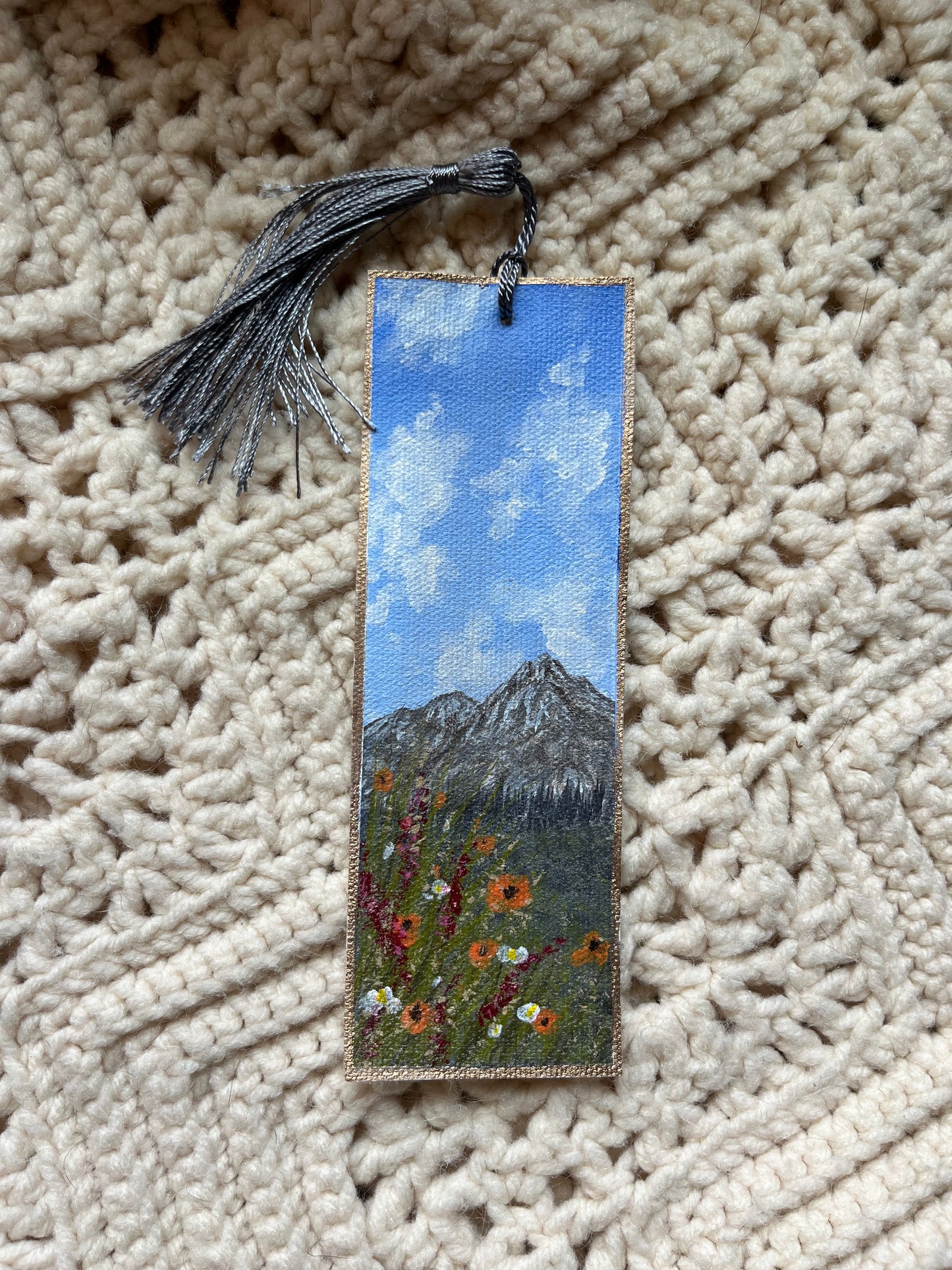 Handpainted Canvas Bookmarks