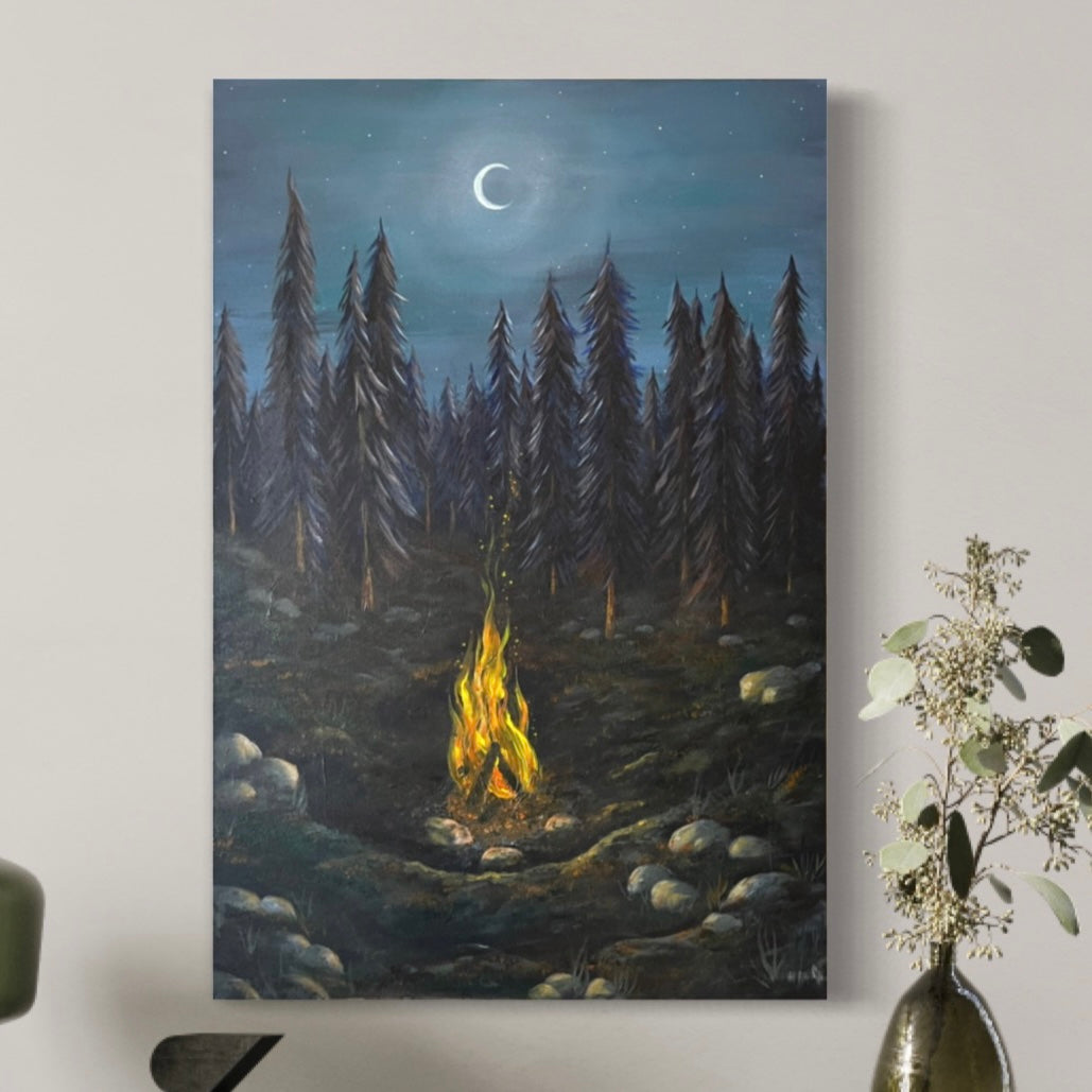 Firelit Moon