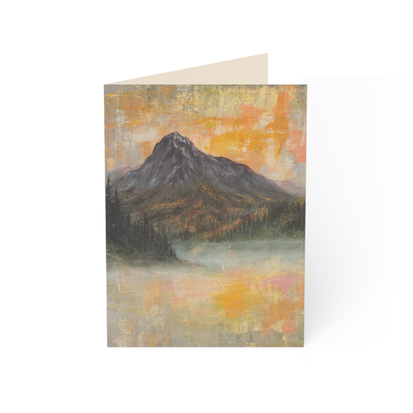 Mountain Sunrise Greeting Card — Scenic Blank Note Card for Any Occasion (Single or Bulk Packs)
