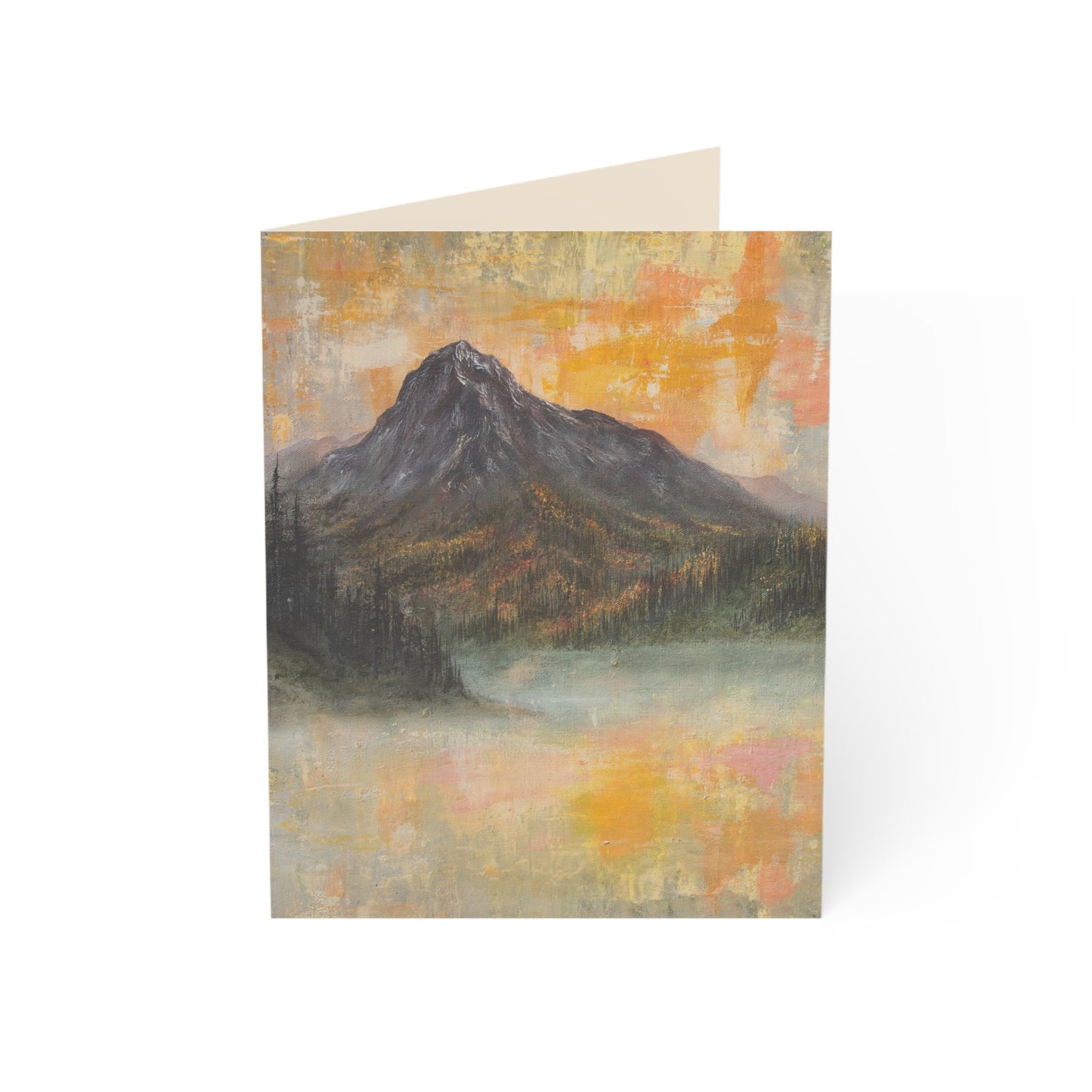 Mountain Sunrise Greeting Card — Scenic Blank Note Card for Any Occasion (Single or Bulk Packs)