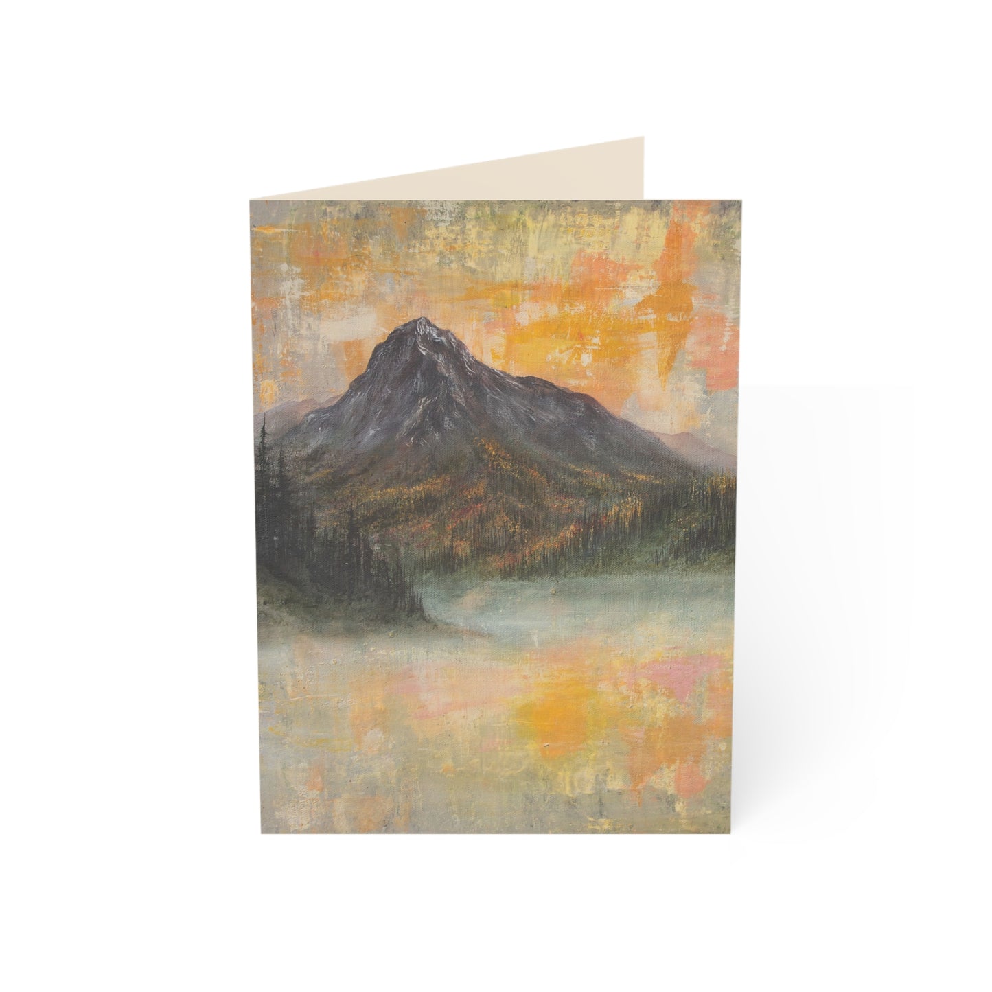 Mountain Sunrise Greeting Card — Scenic Blank Note Card for Any Occasion (Single or Bulk Packs)