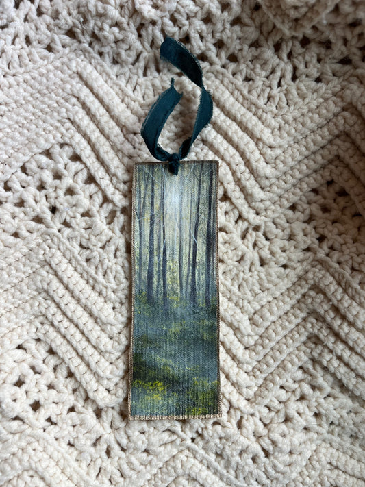 Handpainted Canvas Bookmark