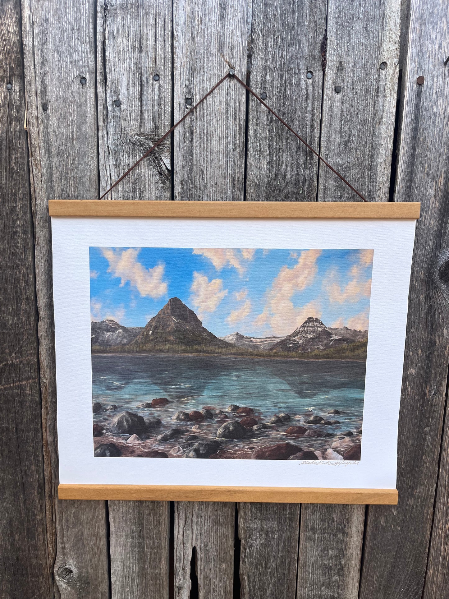 Glacier Canvas Print W/Frame