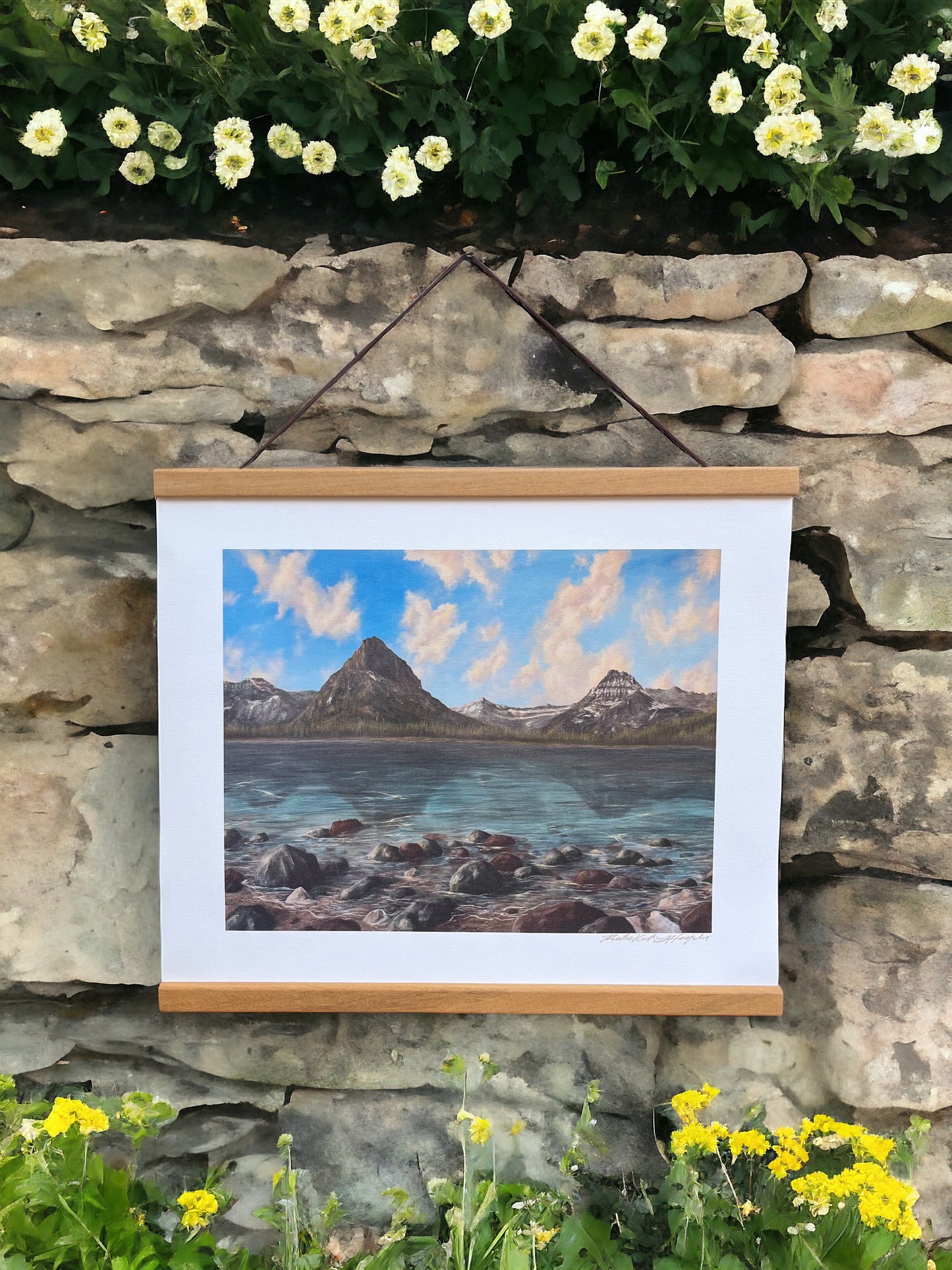 Glacier Canvas Print W/Frame