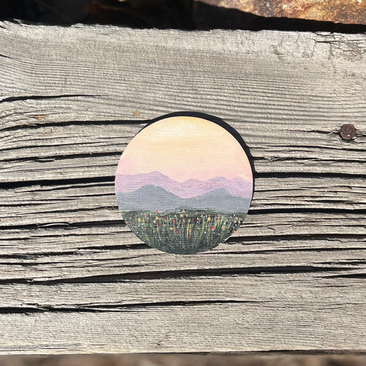Hand painted landscape magnet