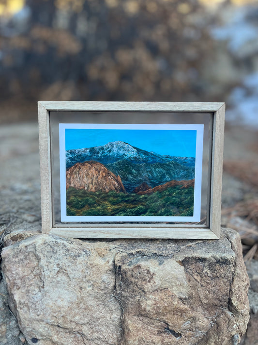 Pikes Peak Print w/ Minimalist Frame